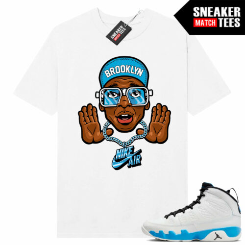 Jordan 9 Powder Blue Sneaker Tees Match White Shirt Mars