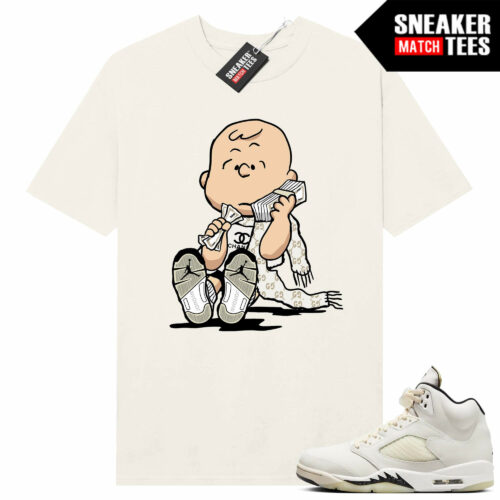 Jordan 5 Sail Sneaker Tees Match Sail Shirt Designer Charlie