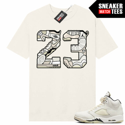 Jordan 5 Sail Sneaker Tees Match Sail Shirt Retro 23 Mashup