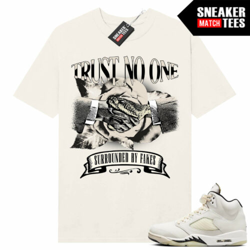 Jordan 5 Sail Sneaker Tees Match Sail Shirt Surrounded By Snakes