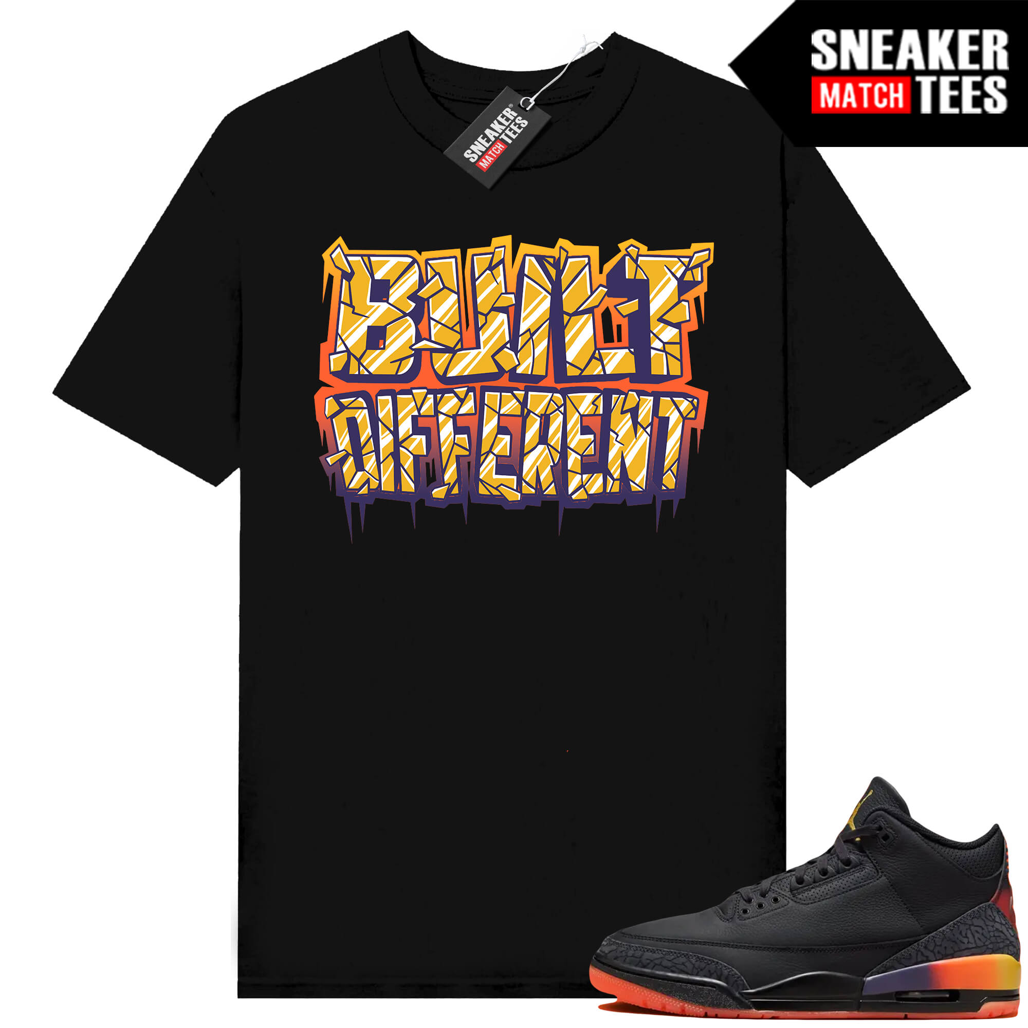 J Balvin 3 Rio Sneaker Tees Match Black Built Different