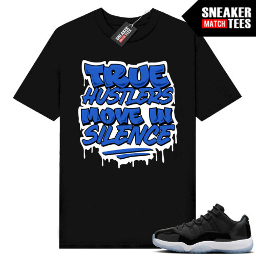 Jordan 11 Low Space Jam Match Sneaker Tees Black True Hustlers