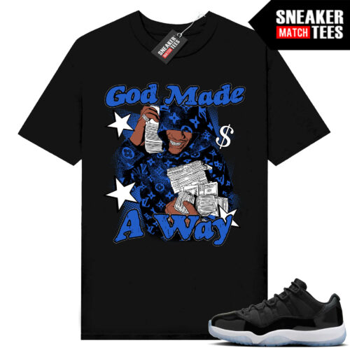 Jordan 11 Low Space Jam Match Sneaker Tees God Made A Way