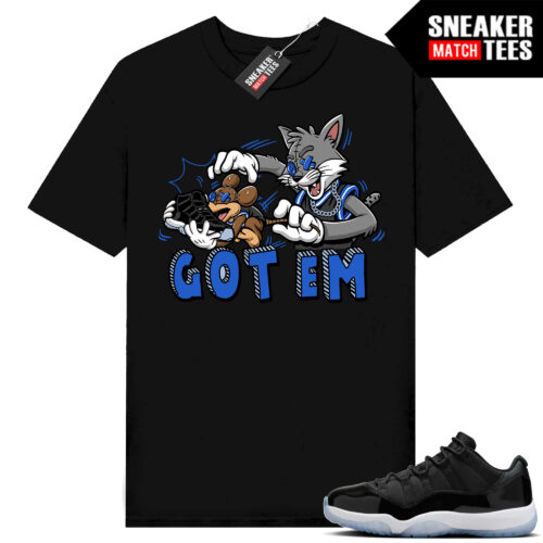 Jordan 11 Low Space Jam Match Sneaker Tees Got EM Cartoon