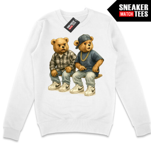 DAAAMN Friday Bears White Crewneck Sweatshirt