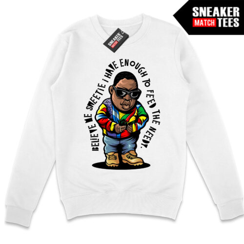 Enough to Feed the Needy White Crewneck Sweatshirt