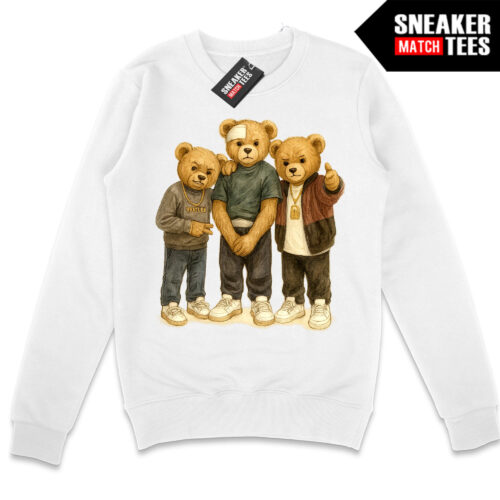 Everybody Eats Bears White Crewneck Sweatshirt