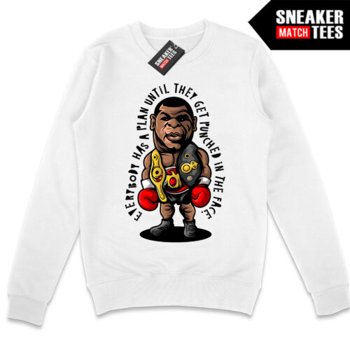 Everybody Has A Plan Mike Toon White Crewneck Sweatshirt