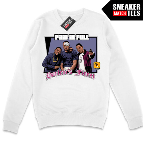 GTA Harlems Finest White Crewneck Sweatshirt