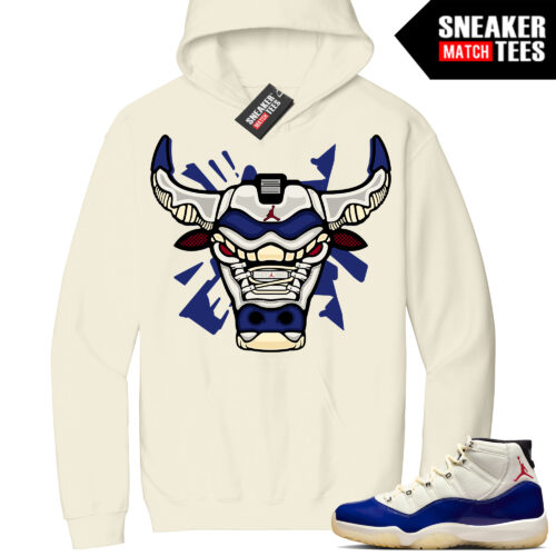 Jordan 11 Rare Air Sneaker Match Hoodie Sail Retro Bull