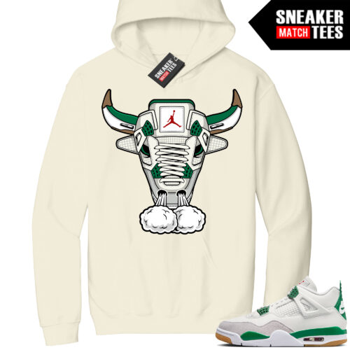 Jordan 4 Pine Green Sneaker Match Hoodie Sail Retro Bull