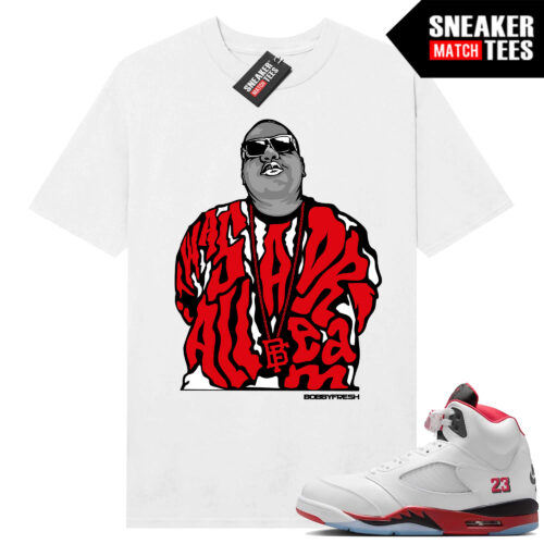 Jordan 5 Fire Red Shirt to match