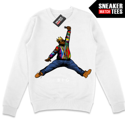 Jumpman Biggie White Crewneck Sweatshirt