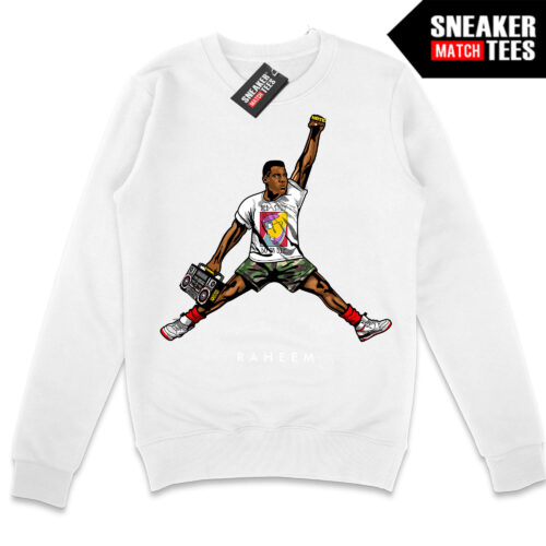 Jumpman Radio Raheem White Crewneck Sweatshirt