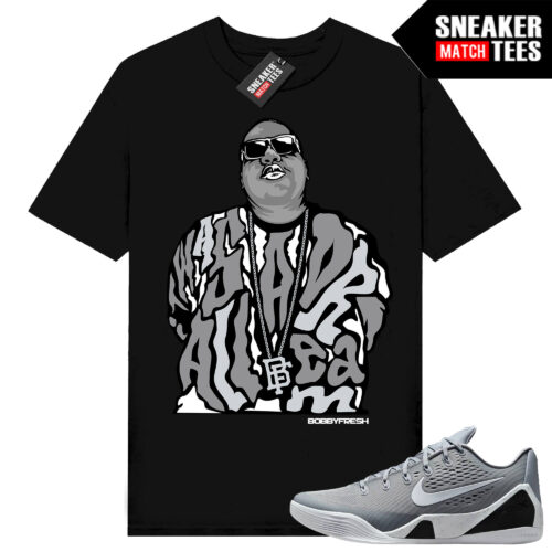 Kobe 9 Protro Wolf Grey Shirt to match