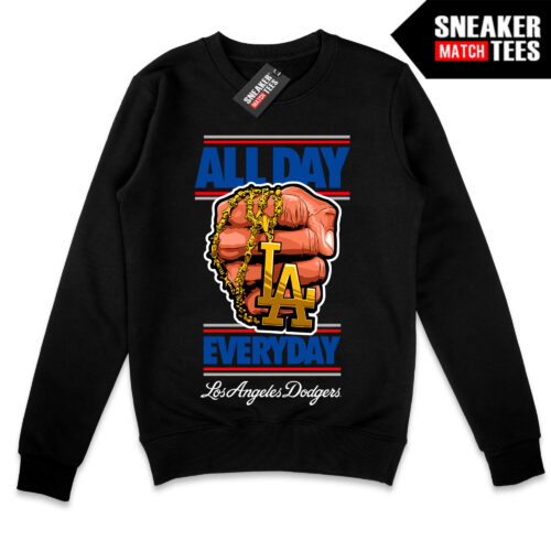 LA All Day Everyday Black Crewneck Sweatshirt
