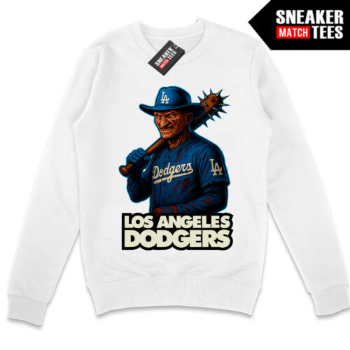 LA Nightmare White Crewneck Sweatshirt