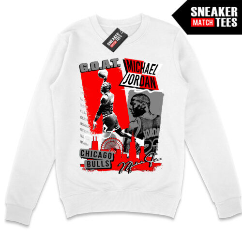 MJ City Legend White Crewneck Sweatshirt