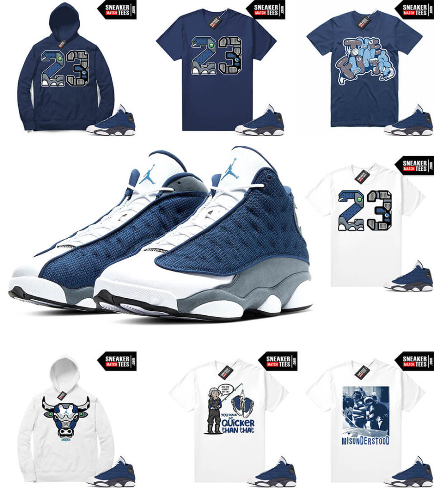 Match Flint 13s Sneaker tees graphic tees