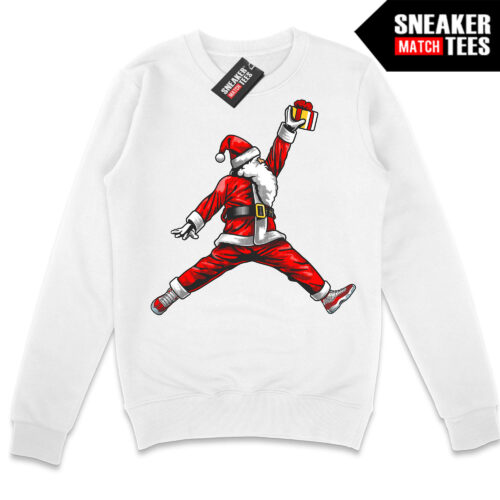 Merry Dunkmas White Crewneck Sweatshirt