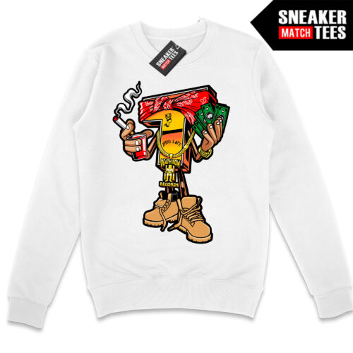 PAC Toon White Crewneck Sweatshirt