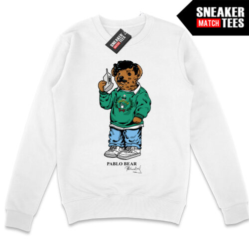 Pablo Polo Bear White Crewneck Sweatshirt