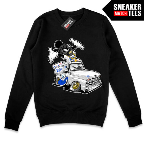 Trappey Mouse Black Crewneck Sweatshirt