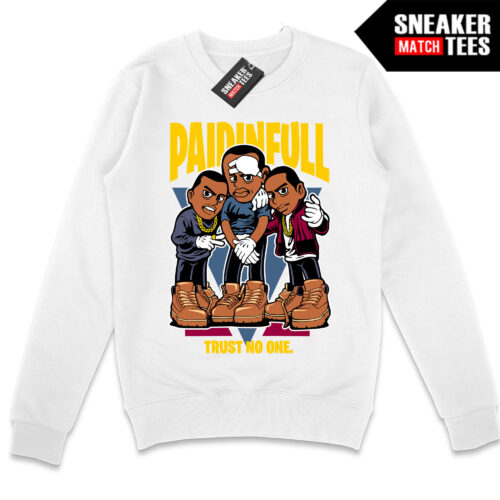 Trust No One Toons White Crewneck Sweatshirt