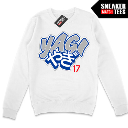 Yagi White Crewneck Sweatshirt
