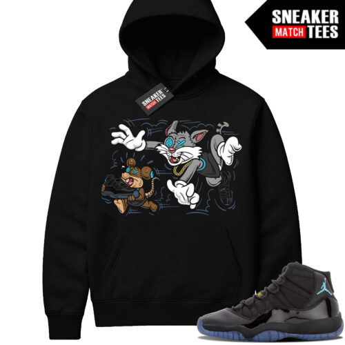 Gamma Blue 11 Sneaker Match Black Hoodie Finessed