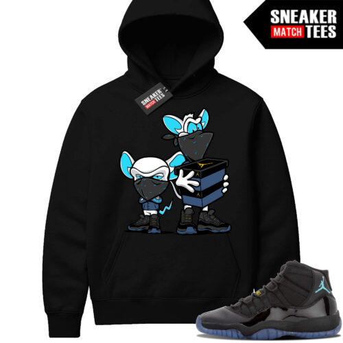 Gamma Blue 11 Sneaker Match Black Hoodie Sneaker Heist