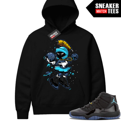 Gamma Blue 11 Sneaker Match Black Hoodie Sneakerhead Martian