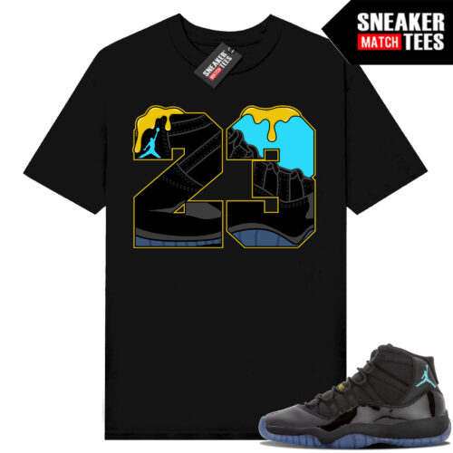 Gamma Blue 11s Sneaker Match Tees Black 23 Drip
