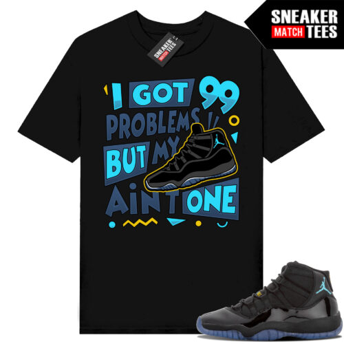 Gamma Blue 11s Sneaker Match Tees Black 99 Problems