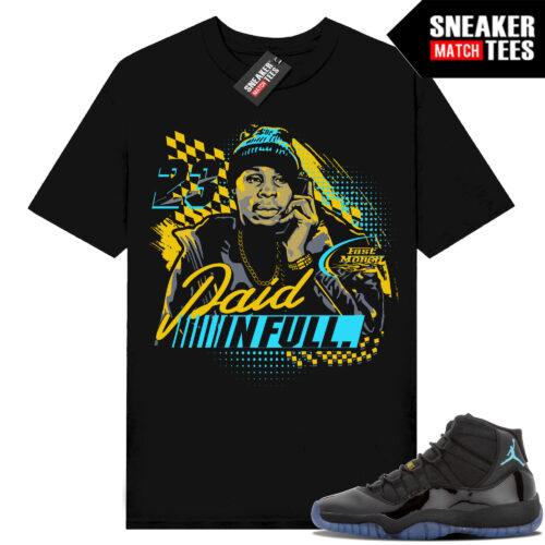 Gamma Blue 11s Sneaker Match Tees Black ACE Racing