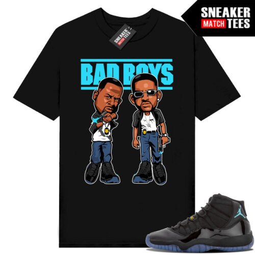Gamma Blue 11s Sneaker Match Tees Black Bad Boys