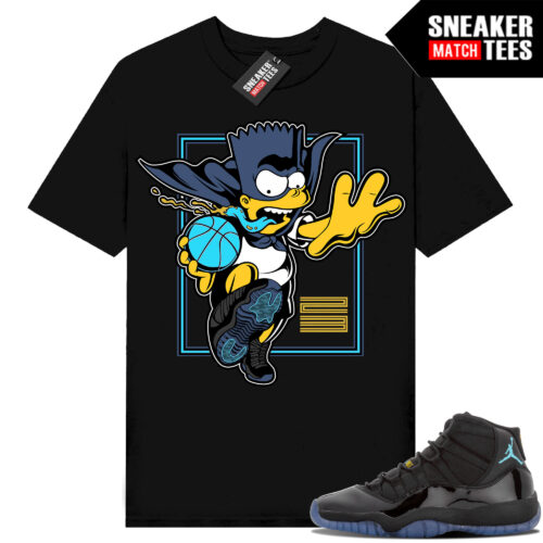 Gamma Blue 11s Sneaker Match Tees Black Bart Knight