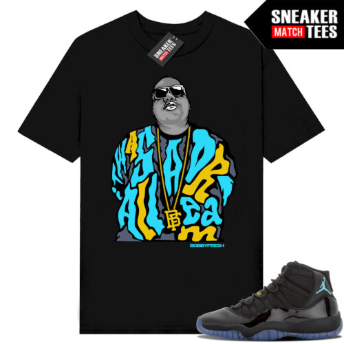 Gamma Blue 11s Sneaker Match Tees Black Biggie All A Dream