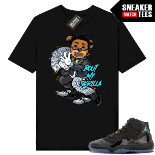 Gamma Blue 11s Sneaker Match Tees Black Bout My Skrilla