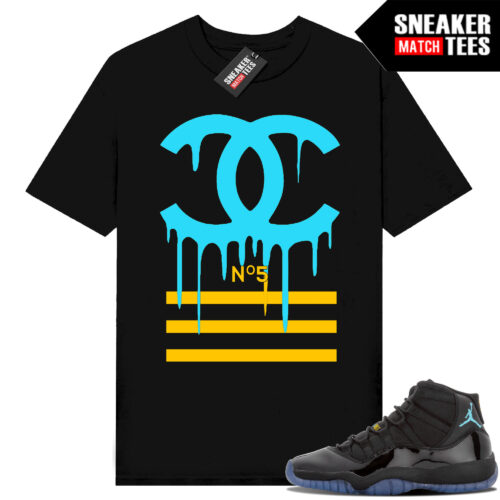 Gamma Blue 11s Sneaker Match Tees Black Designer Drip