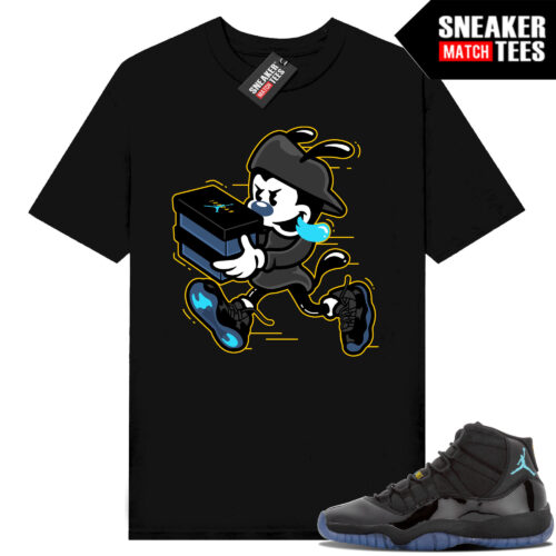 Gamma Blue 11s Sneaker Match Tees Black Double Up