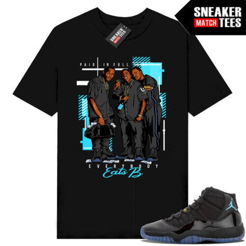 Gamma Blue 11s Sneaker Match Tees Black Everybody Eats B