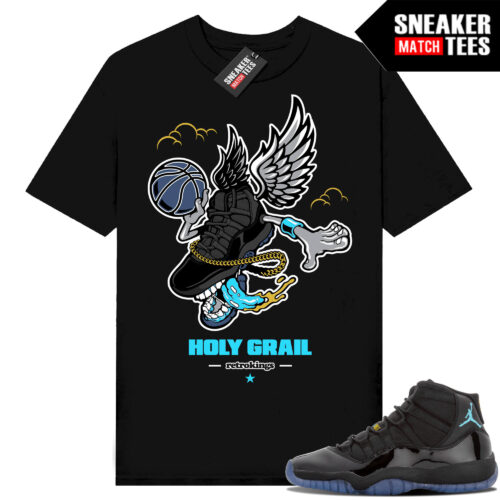 Gamma Blue 11s Sneaker Match Tees Black Fly Kicks