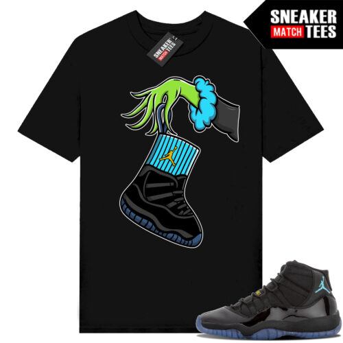 Gamma Blue 11s Sneaker Match Tees Black Gamma Stockin
