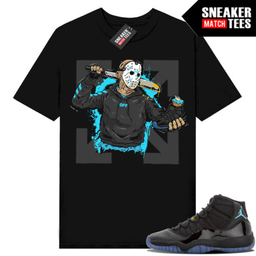 Gamma Blue 11s Sneaker Match Tees Black Jason Cop