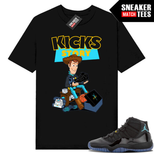 Gamma Blue 11s Sneaker Match Tees Black Kicks Story