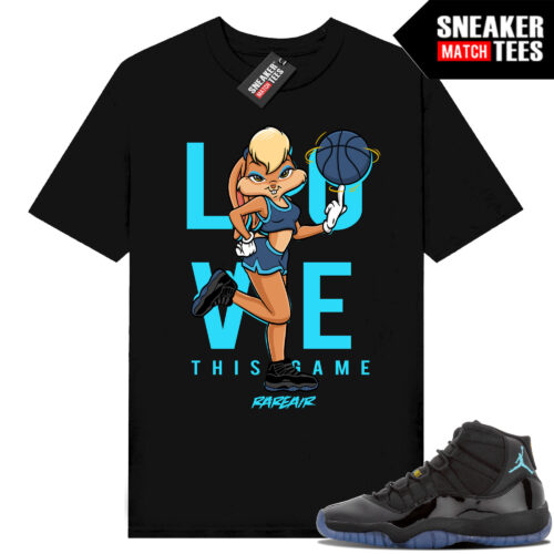 Gamma Blue 11s Sneaker Match Tees Black Love This Game