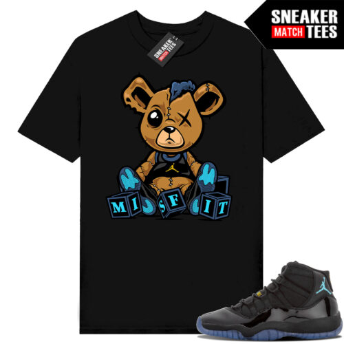 Gamma Blue 11s Sneaker Match Tees Black Misfit Teddy