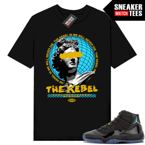 Gamma Blue 11s Sneaker Match Tees Black Rebel In Me