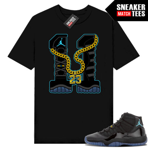 Gamma Blue 11s Sneaker Match Tees Black Retro 11